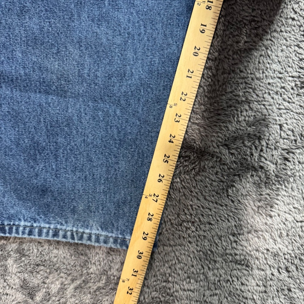 Wrangler Mens Carpenter Jeans 34x30 Medium Wash Denim Utility Work Pants 94LSWDV - Picture 7 of 8